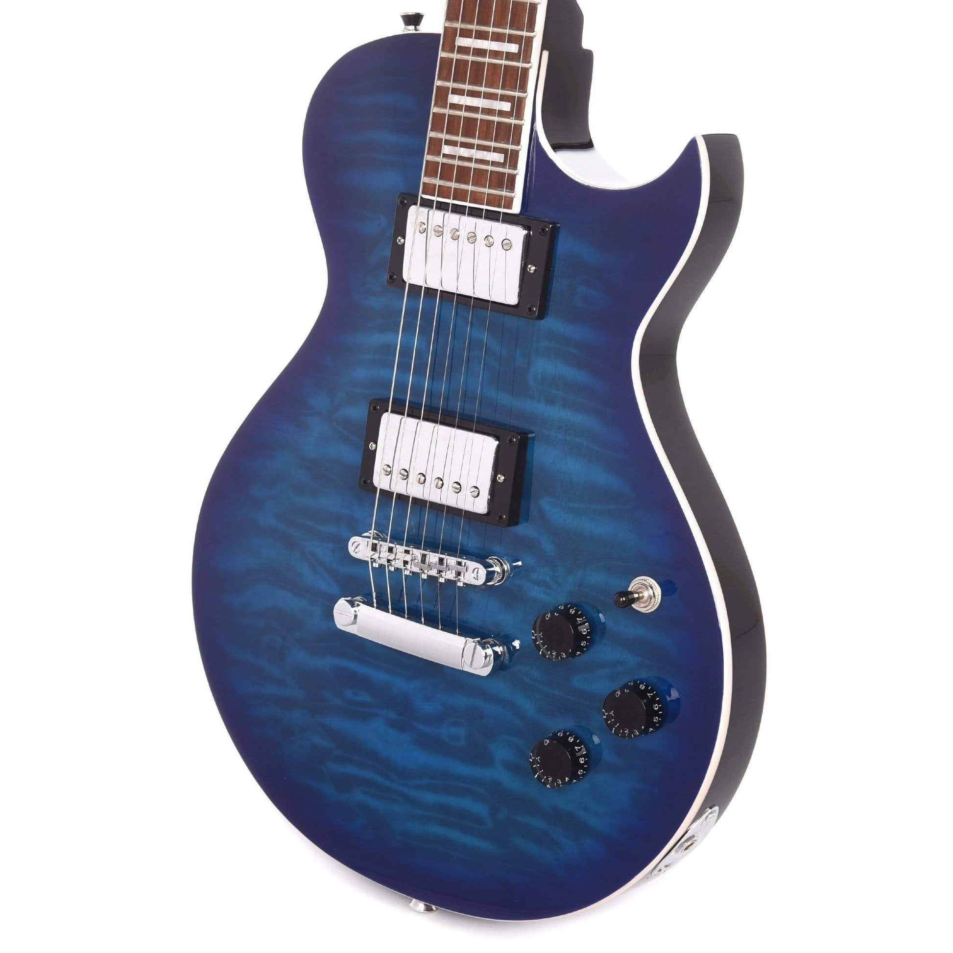 Ibanez ART120QA ART Standard Transparent Blue Burst Electric Guitars / Solid Body