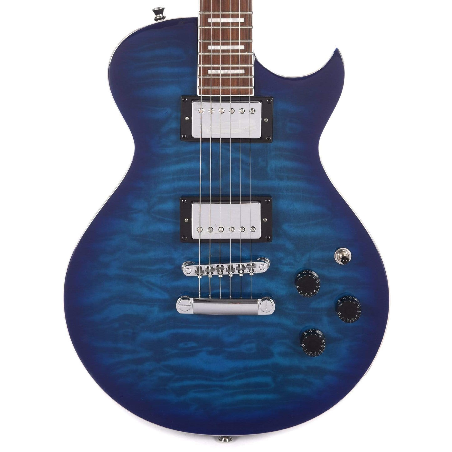 Ibanez ART120QA ART Standard Transparent Blue Burst Electric Guitars / Solid Body
