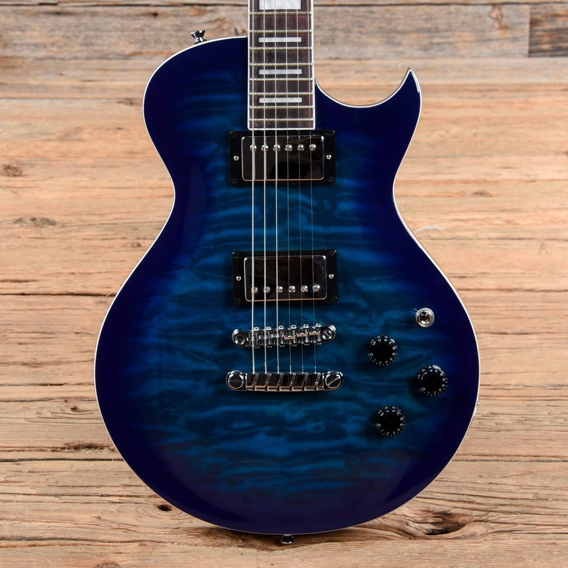 Ibanez ART120QA ART Standard Transparent Blue Burst Electric Guitars / Solid Body