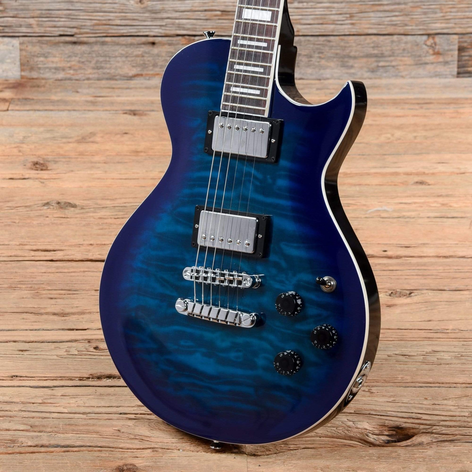 Ibanez ART120QA ART Standard Transparent Blue Burst Electric Guitars / Solid Body