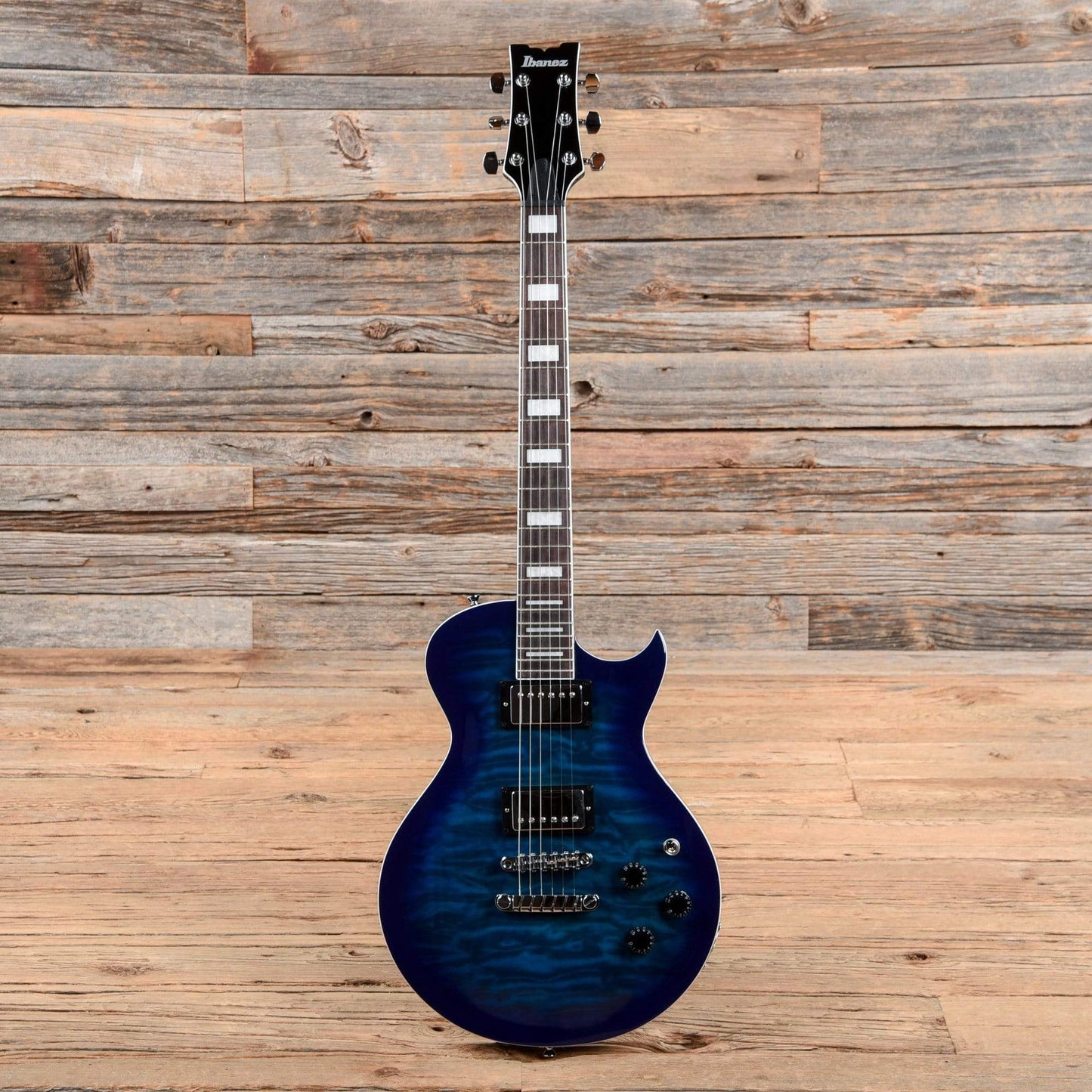 Ibanez ART120QA ART Standard Transparent Blue Burst Electric Guitars / Solid Body