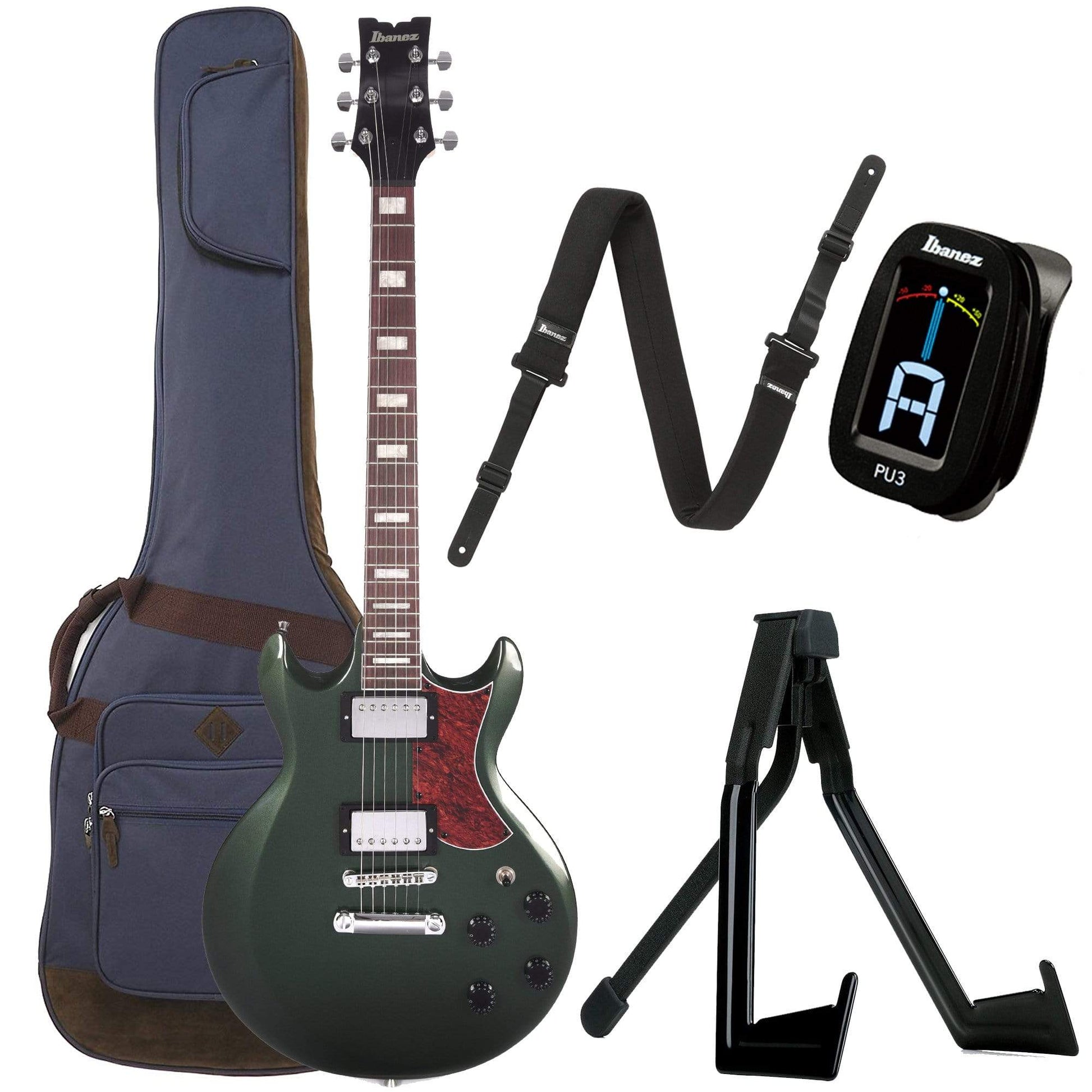 Ibanez AX120 AX Standard Metallic Forest Bundle w/ Ibanez Gig Bag, Stand, Tuner and Strap Electric Guitars / Solid Body