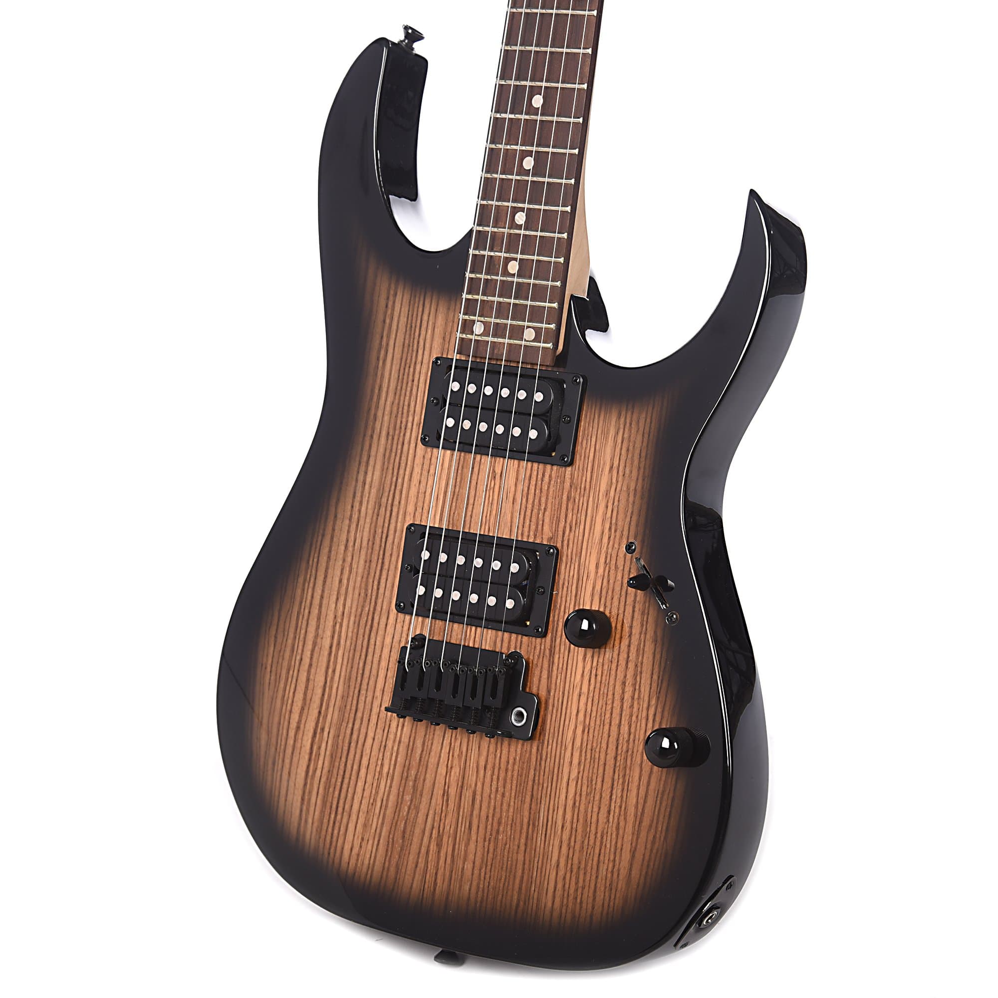 Ibanez GRG120ZW Natural Gray Burst Bundle w/ Ibanez Gig Bag, Stand, Tuner and Strap Electric Guitars / Solid Body