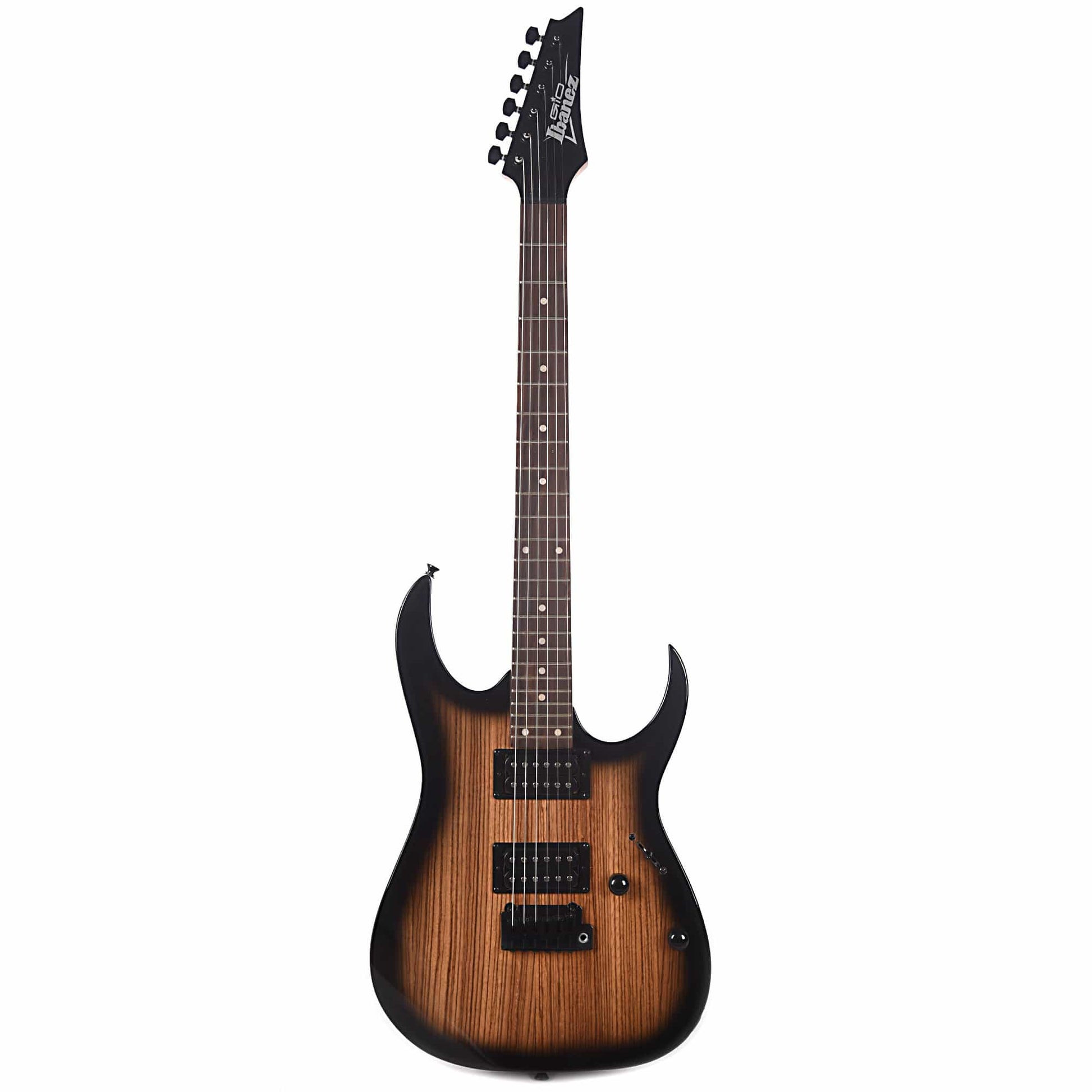 Ibanez GRG120ZW Natural Gray Burst Bundle w/ Ibanez Gig Bag, Stand, Tuner and Strap Electric Guitars / Solid Body