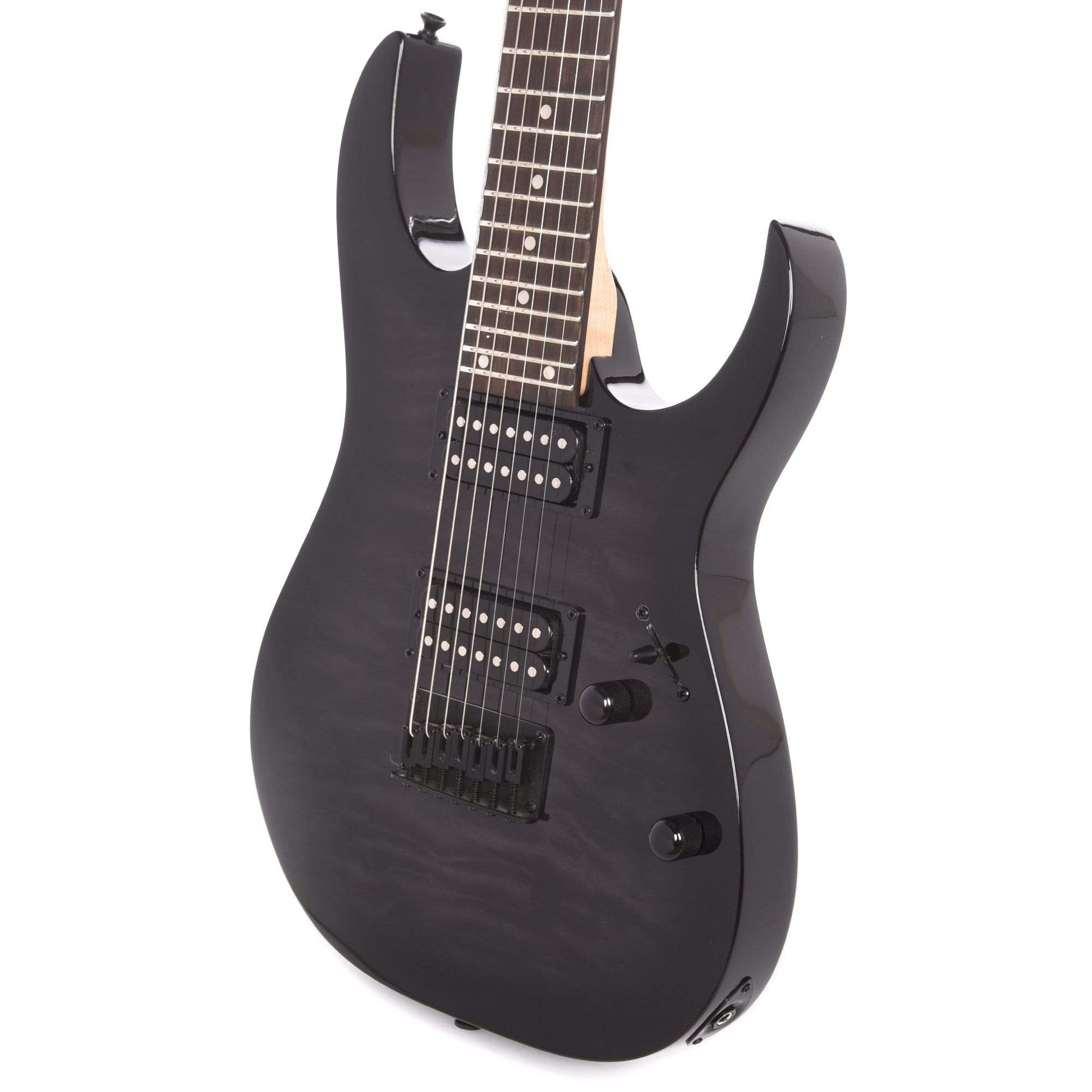 Ibanez GRG7221QA RG Gio Transparent Black Sunburst 7-String Electric Guitars / Solid Body