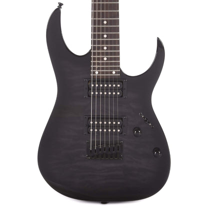 Ibanez GRG7221QA RG Gio Transparent Black Sunburst 7-String Electric Guitars / Solid Body