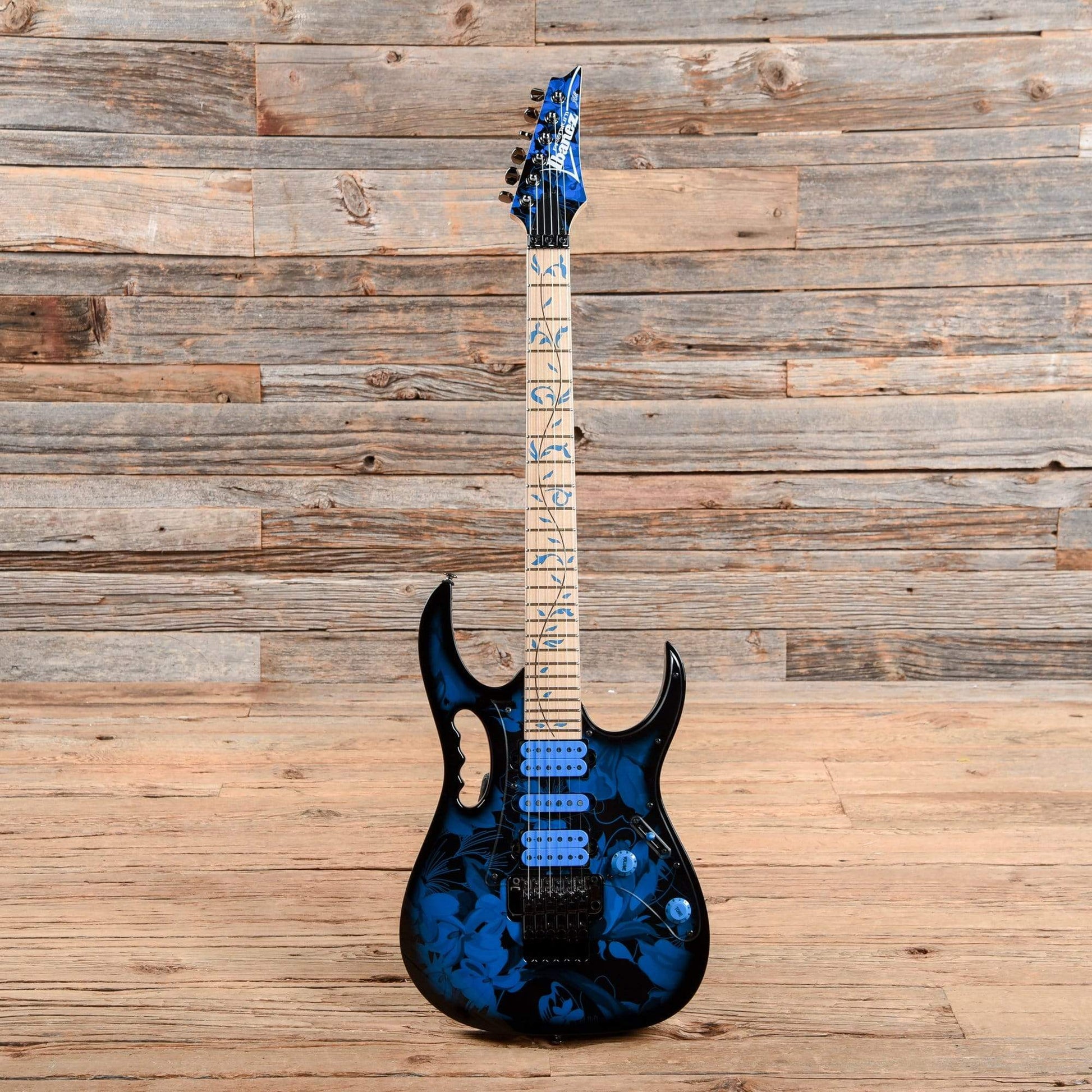 Ibanez JEM77PBFP Electric Guitar Vai Signature Blue Floral Pattern 2016 Electric Guitars / Solid Body