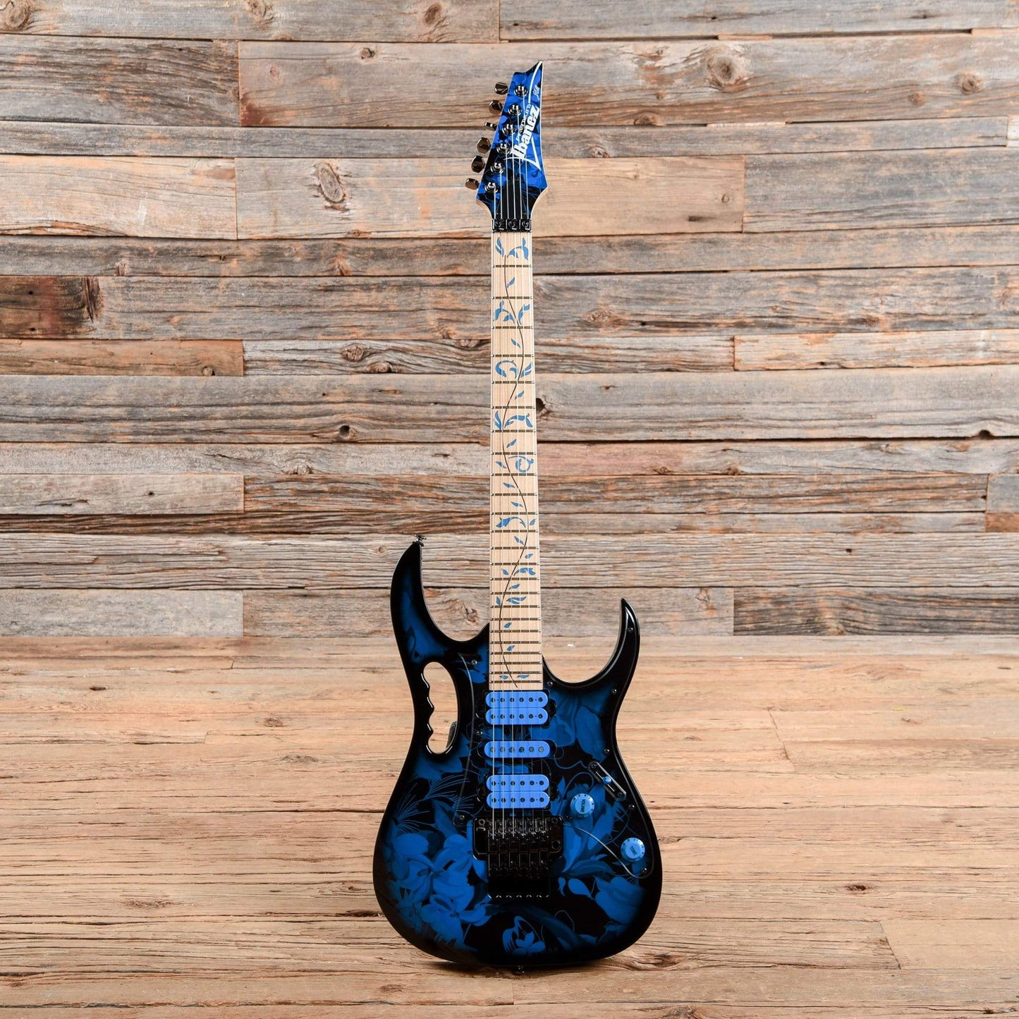 Ibanez JEM77PBFP Electric Guitar Vai Signature Blue Floral Pattern 2016 Electric Guitars / Solid Body