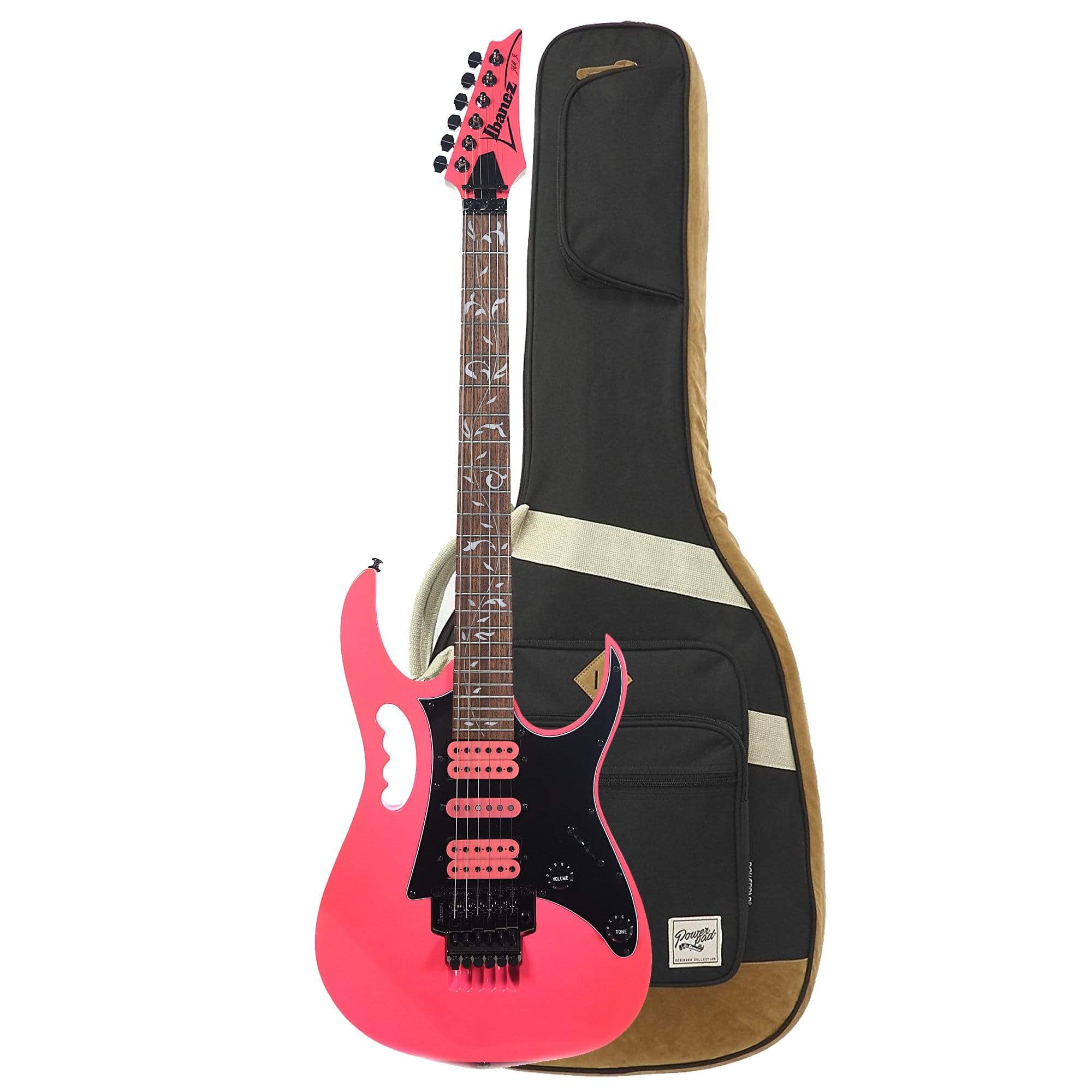 Ibanez JEMJRSP Steve Vai Signature Pink w/Ibanez Powerpad Premium Gig Bag Electric Guitars / Solid Body
