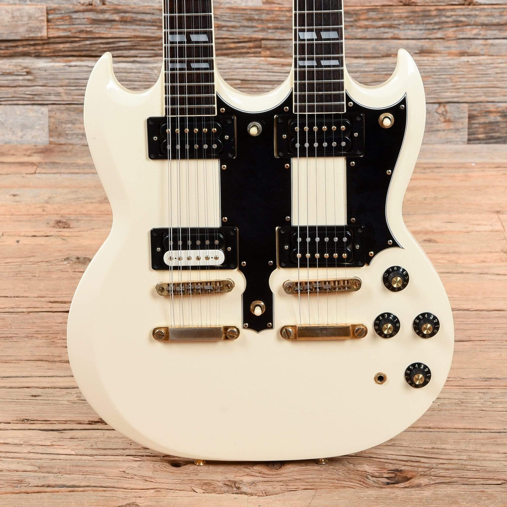 Ibanez Model 2402 Double Neck White 1978 – Chicago Music Exchange