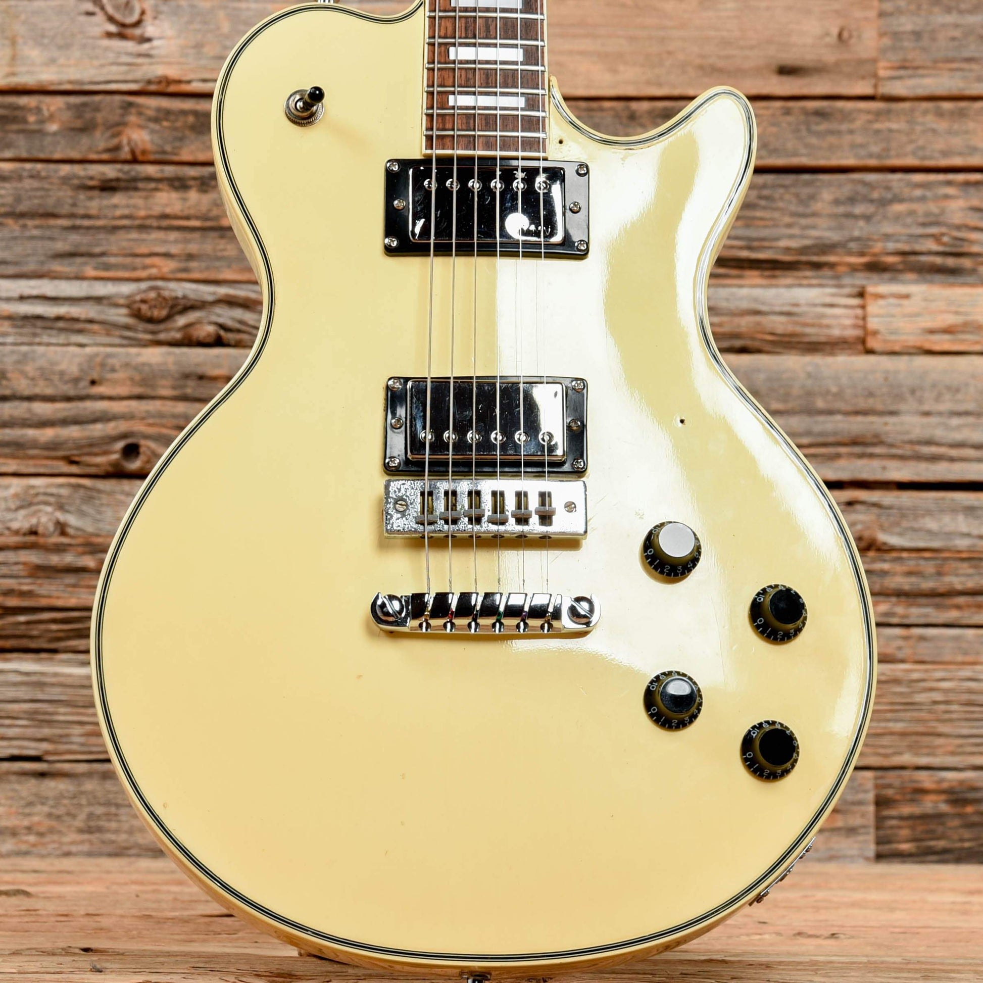 Ibanez PF-200 Vintage White 1970s Electric Guitars / Solid Body