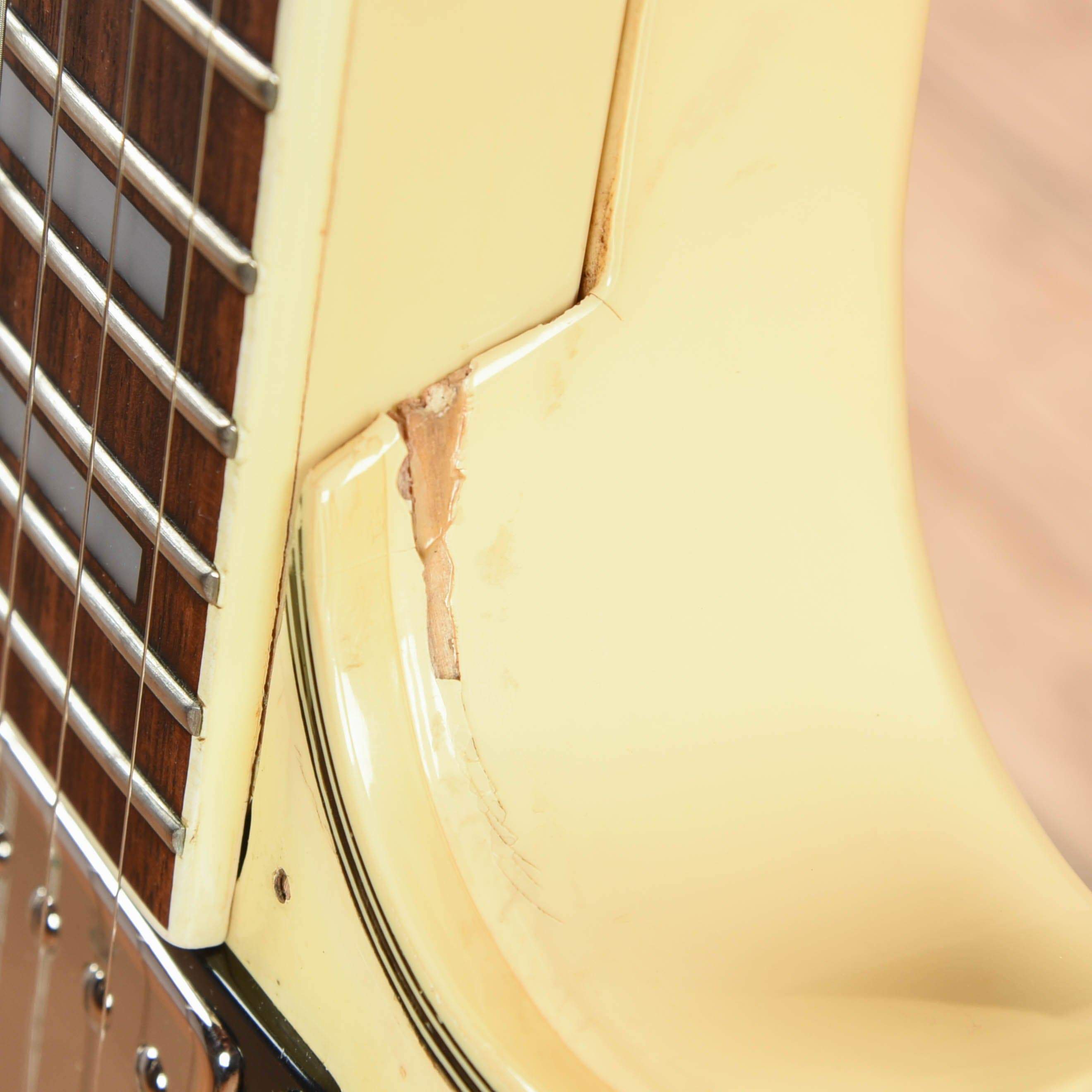 Ibanez PF-200 Vintage White 1970s Electric Guitars / Solid Body