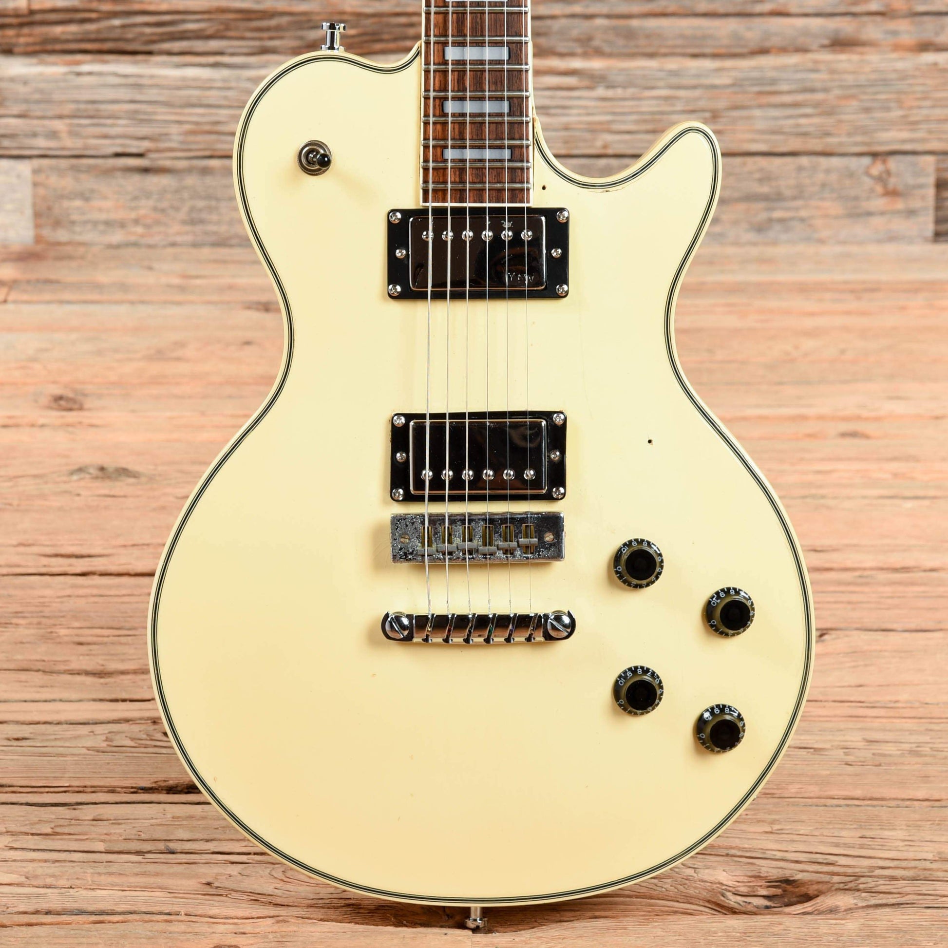 Ibanez PF-200 Vintage White 1970s Electric Guitars / Solid Body