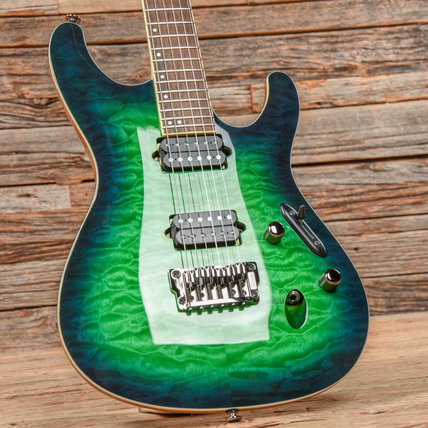 Ibanez Prestige S6521Q-SLG Surreal Blue Burst Electric Guitars / Solid Body