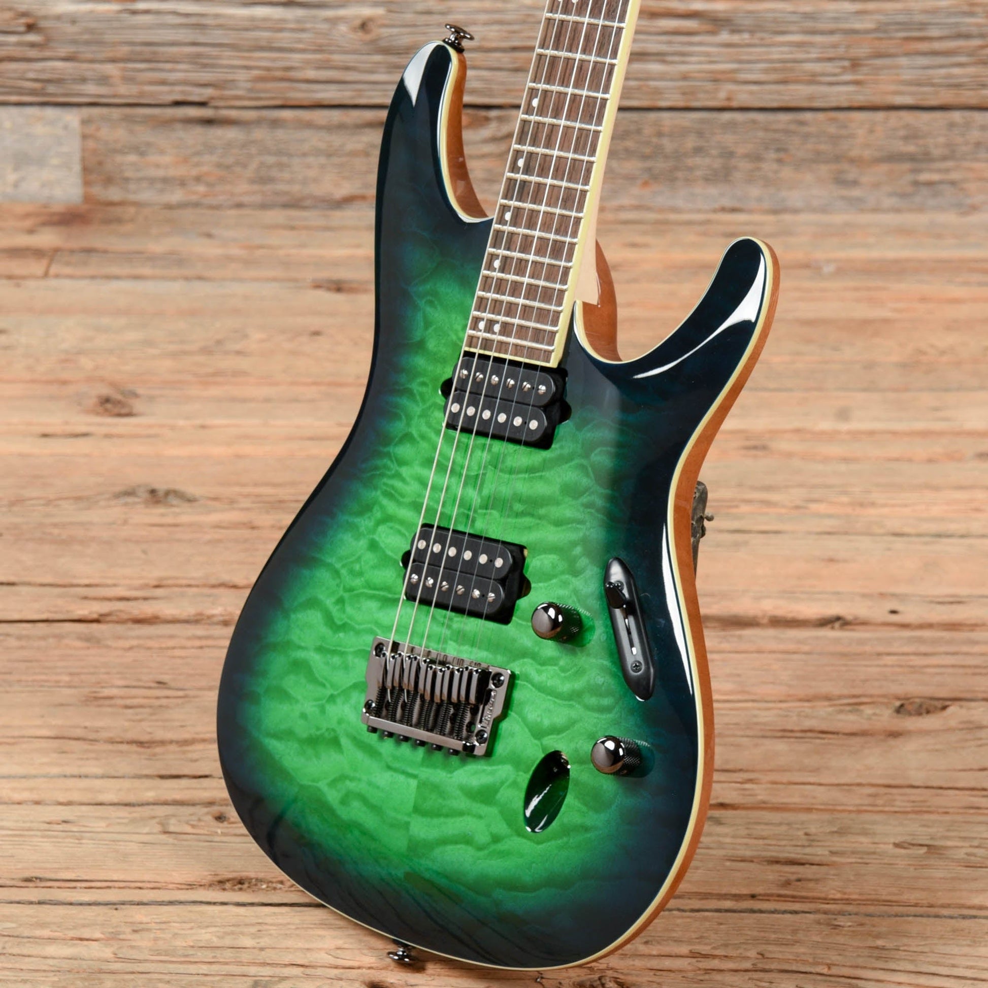 Ibanez Prestige S6521Q-SLG Surreal Blue Burst Electric Guitars / Solid Body