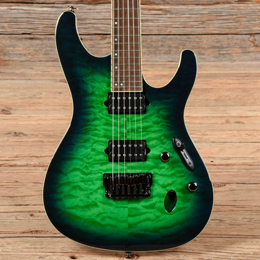 Ibanez Prestige S6521Q-SLG Surreal Blue Burst Electric Guitars / Solid Body