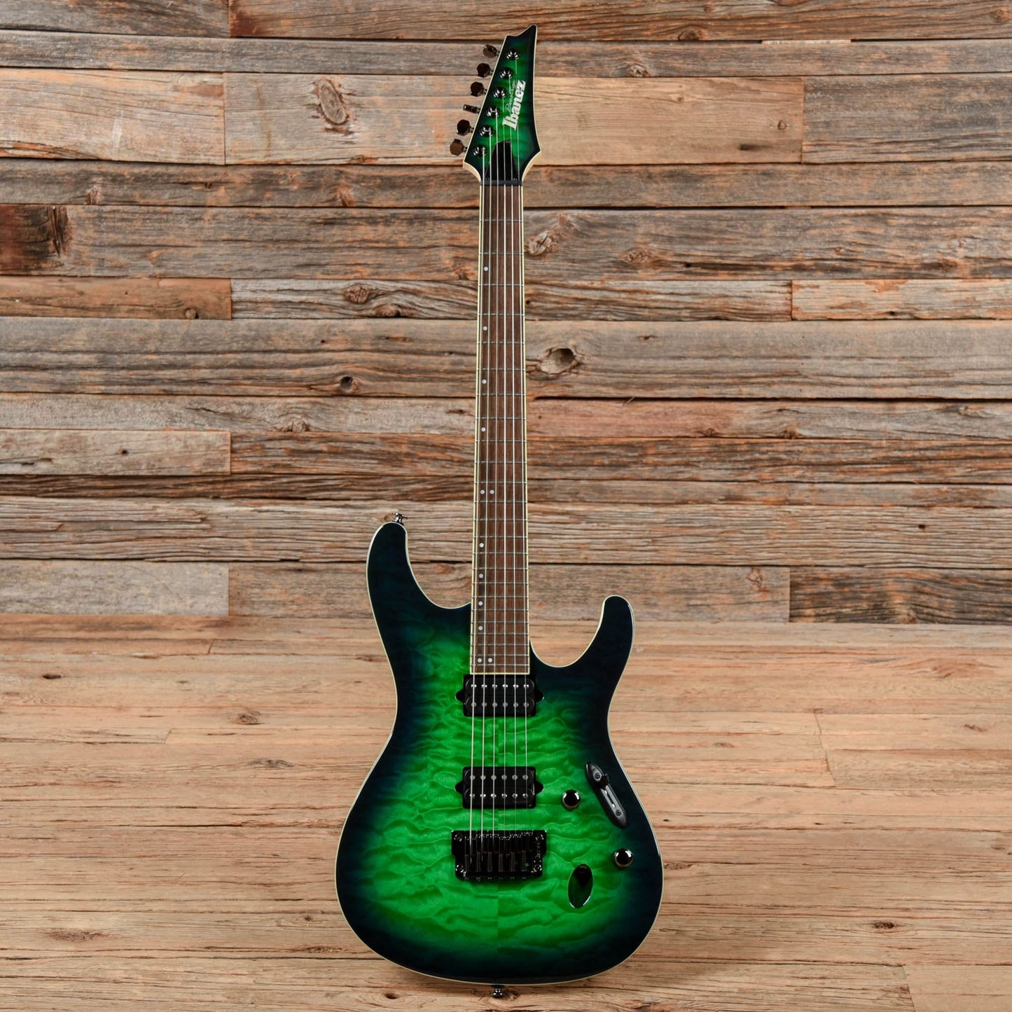 Ibanez Prestige S6521Q-SLG Surreal Blue Burst Electric Guitars / Solid Body