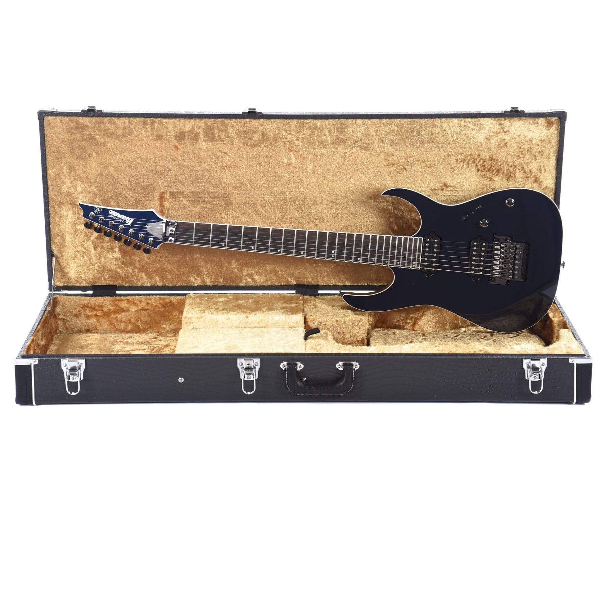 Ibanez RG2027XL RG Prestige 7-String Dark Tide Blue w/Dimarzio Pickups Electric Guitars / Solid Body
