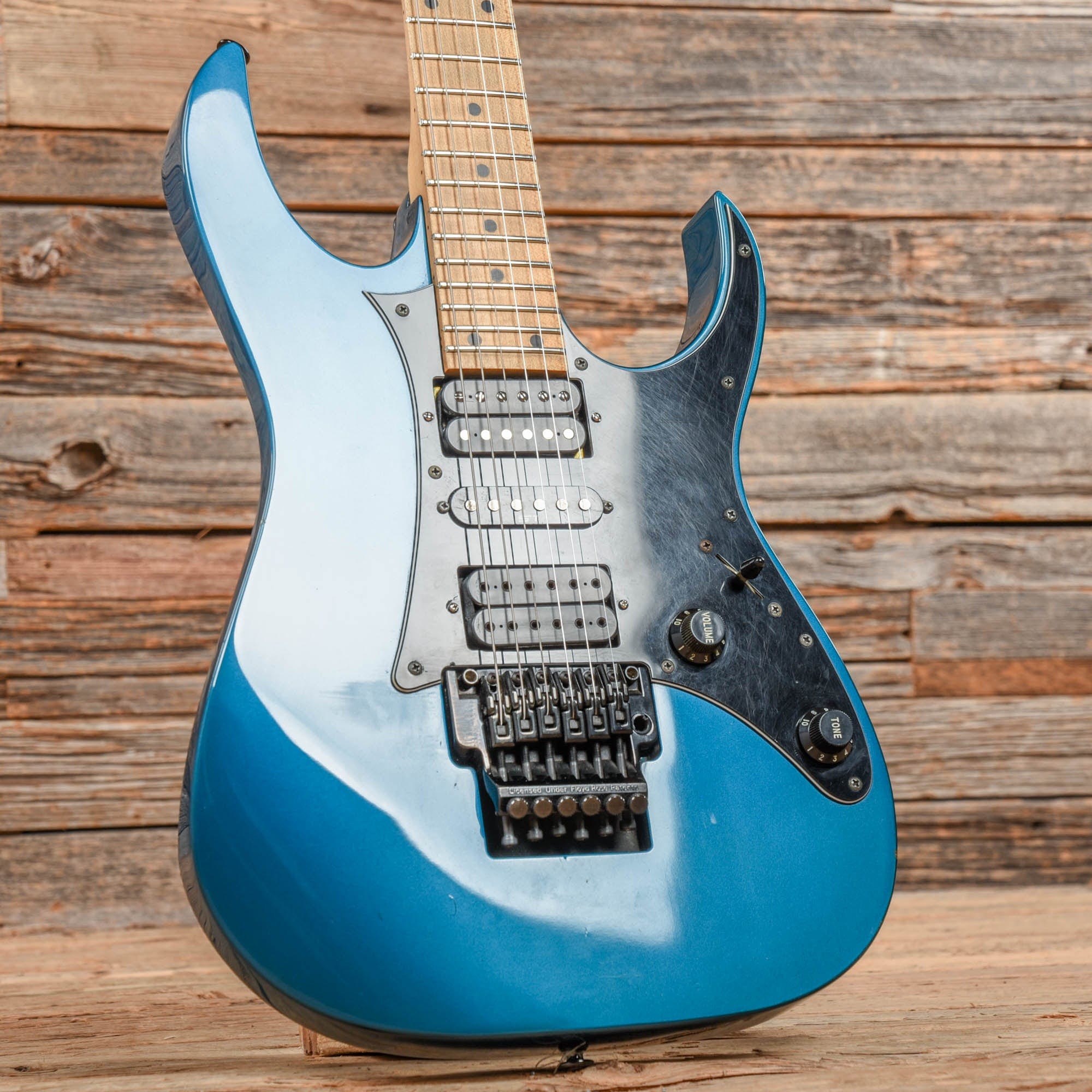 Rg550 Back Ibanez RG550 Blue 1991 – Chicago Music Exchange
