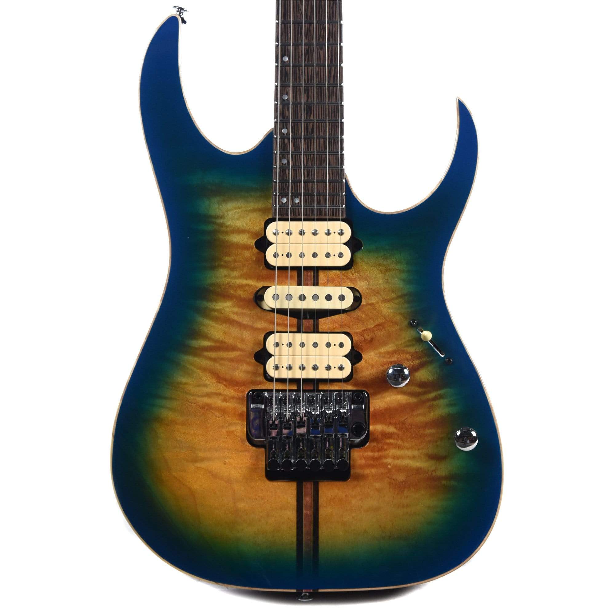 Ibanez RG6PFGMLTD RG Premium Geyser Blue Burst – Chicago Music Exchange