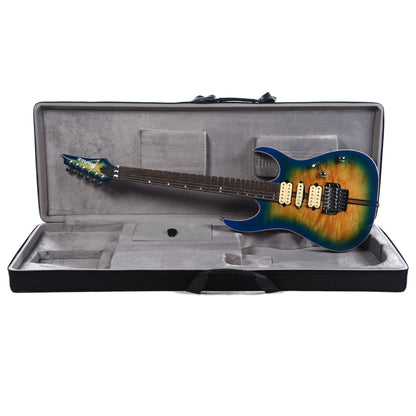 Ibanez RG6PFGMLTD RG Premium Geyser Blue Burst Electric Guitars / Solid Body