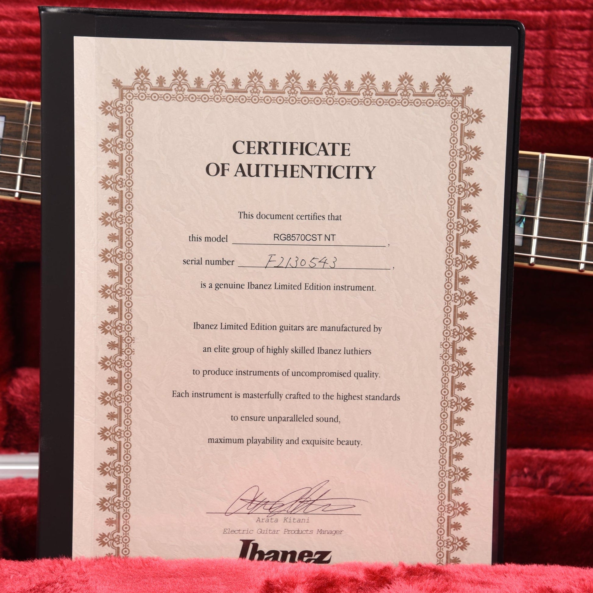 Ibanez RG8570CST RG J-Custom Exotic Maple Natural Electric Guitars / Solid Body