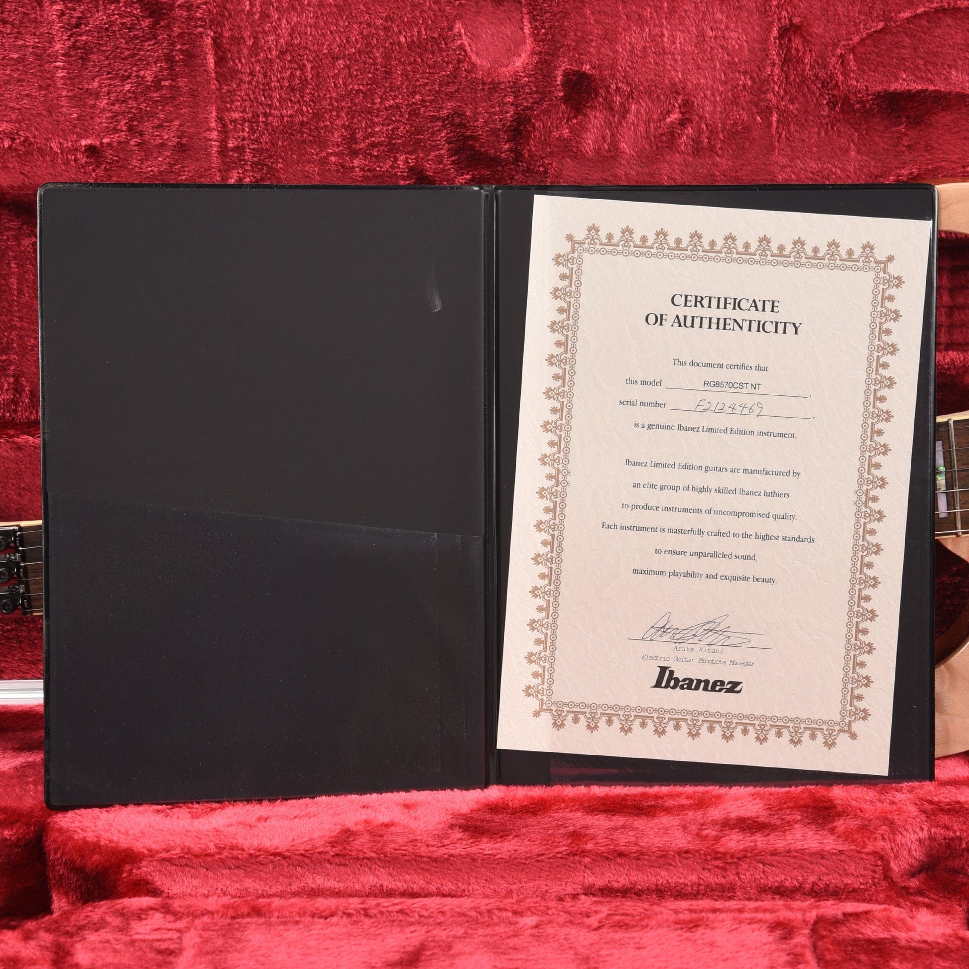 Ibanez RG8570CST RG J-Custom Exotic Maple Natural Electric Guitars / Solid Body