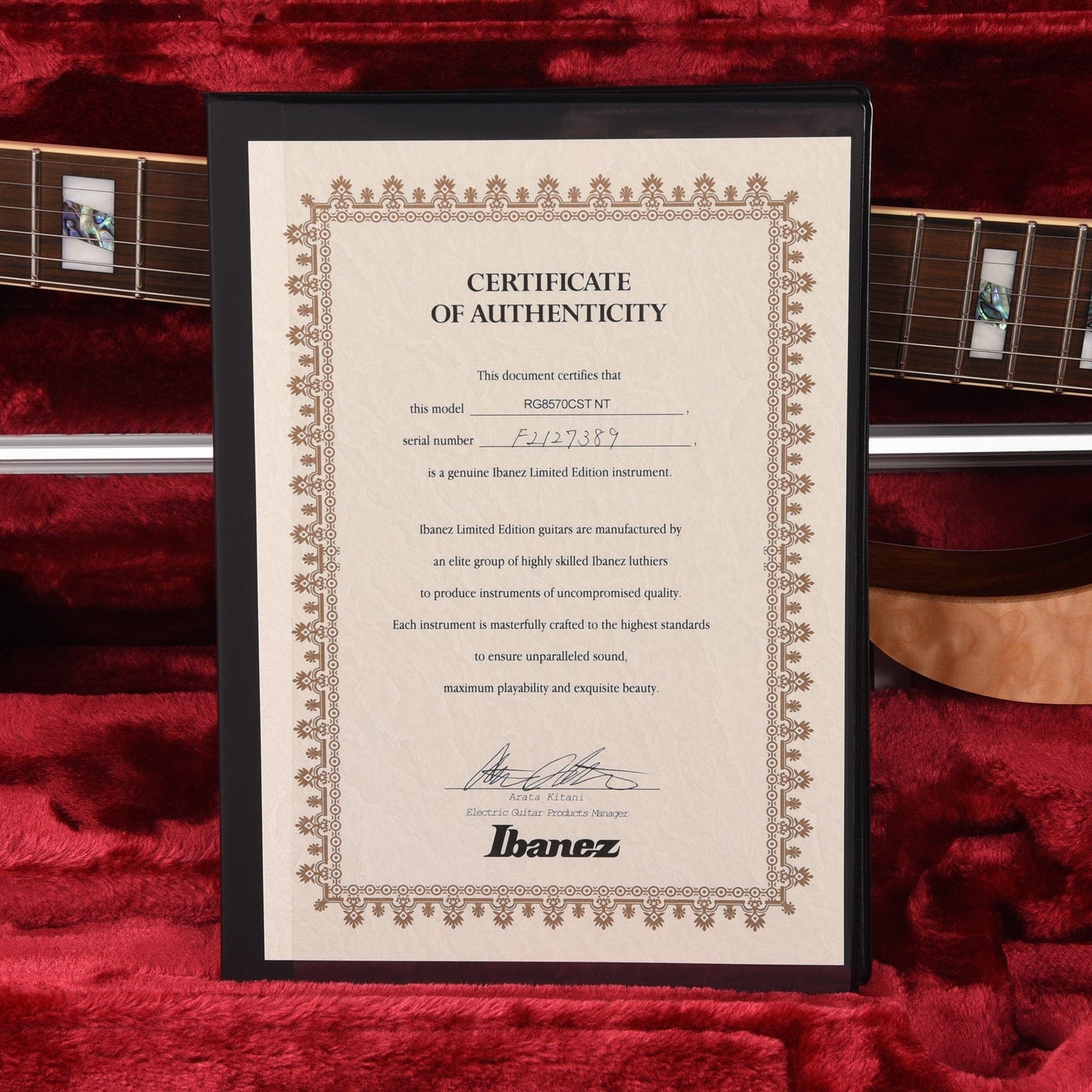 Ibanez RG8570CST RG J-Custom Exotic Maple Natural Electric Guitars / Solid Body