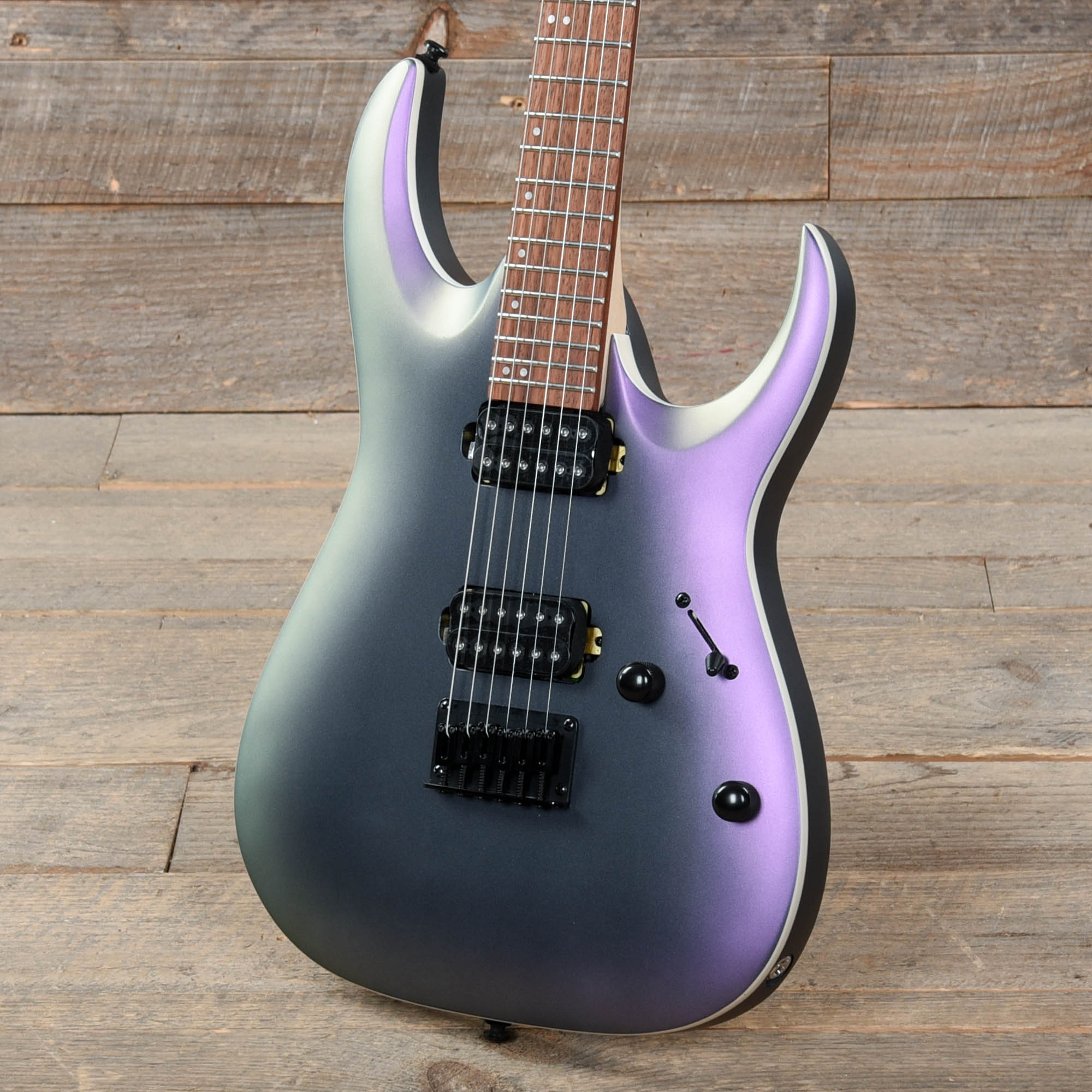 Ibanez Rga Standard Ibanez RGA42EX Standard Black Aurora Burst Matte – Chicago Music Exchange