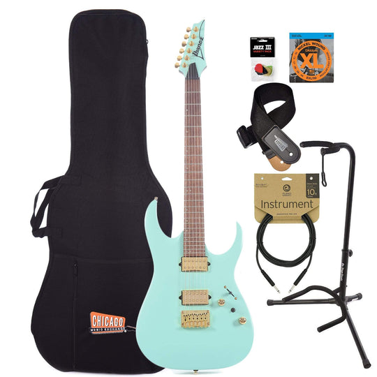 Ibanez RGA42HP High Performance Sea Foam Green Matte Essentials Bundle Electric Guitars / Solid Body