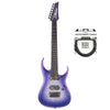 Ibanez RGA61AL RGA Axion Label Indigo Aurora Burst Flat Cable Bundle Electric Guitars / Solid Body