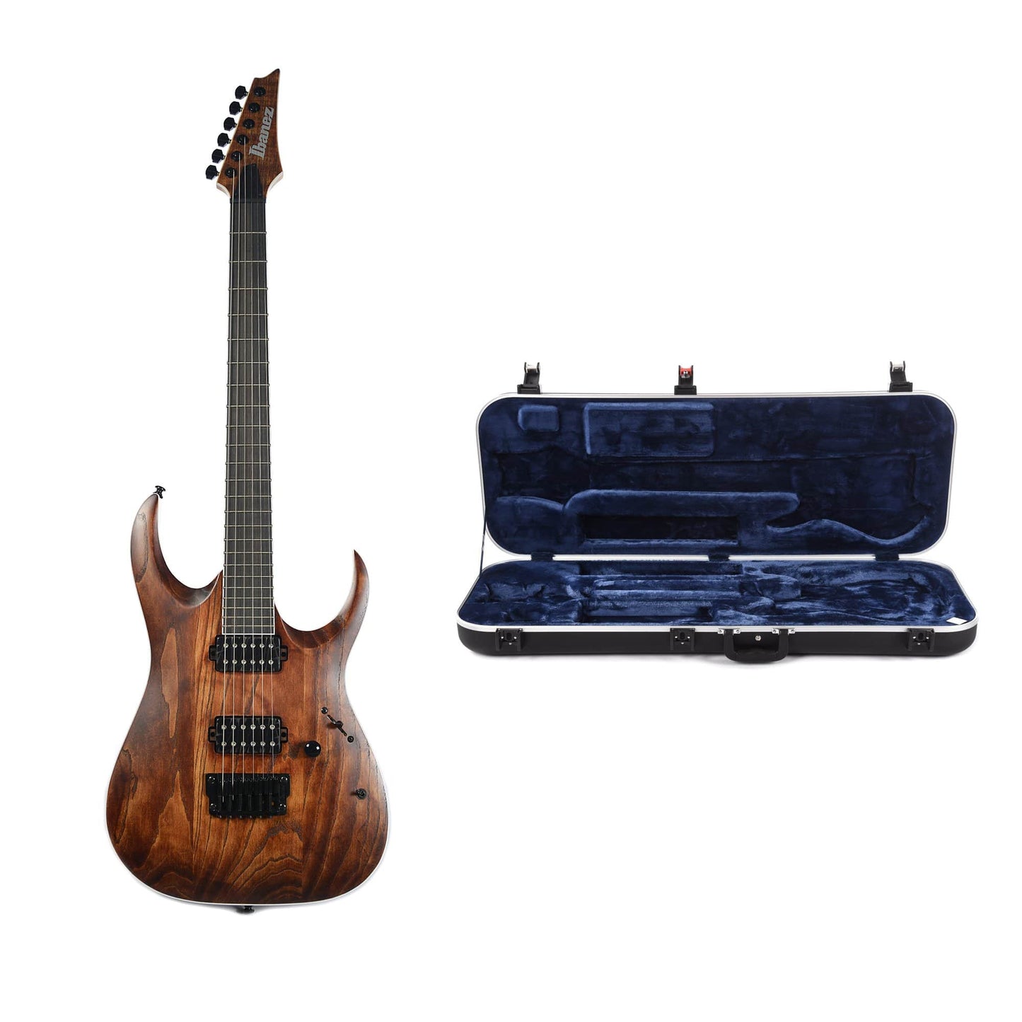 Ibanez RGAIX6U Iron Label Antique Brown Stained w/Ibanez Molded Hardshell Case Electric Guitars / Solid Body
