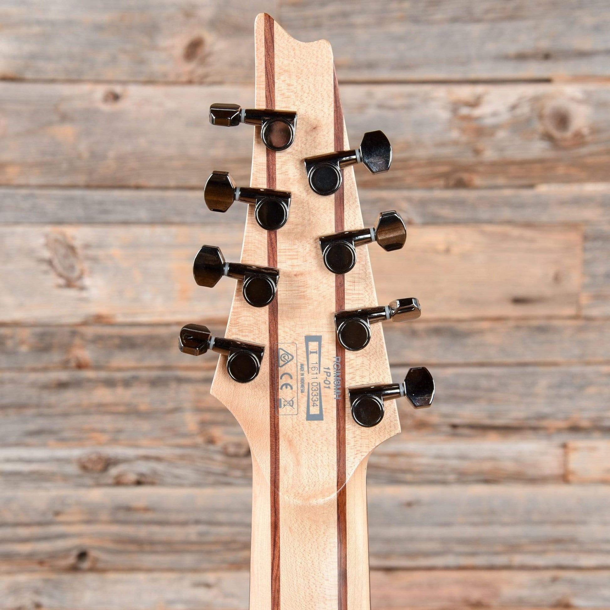 Ibanez RGIM8MH-WK RG Iron Label Series HH Multi-Scale 8-String Weathered Black 2016 Electric Guitars / Solid Body