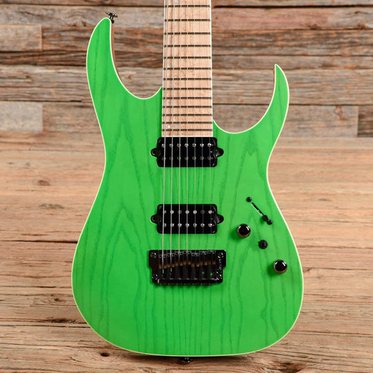 Ibanez RGR5227MFX-TFG Prestige 7-String Transparent Fluorescent Green 2019 Electric Guitars / Solid Body
