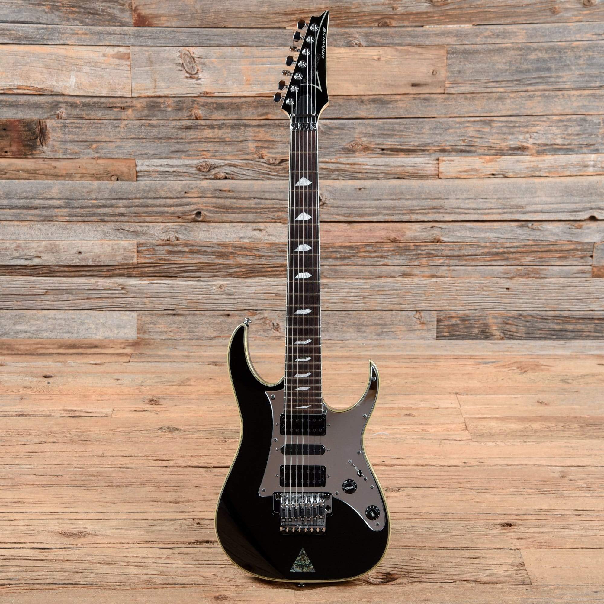 Ibanez Universe UV777 Black 2009 Electric Guitars / Solid Body
