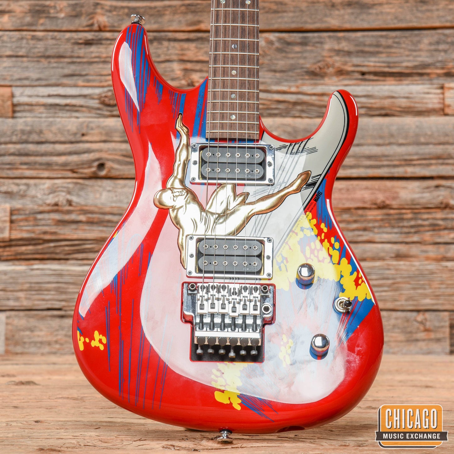 Ibanez JS20S Joe Satriani 20th Anniversary "Silver Surfer" Electric Guitar Red/Blue