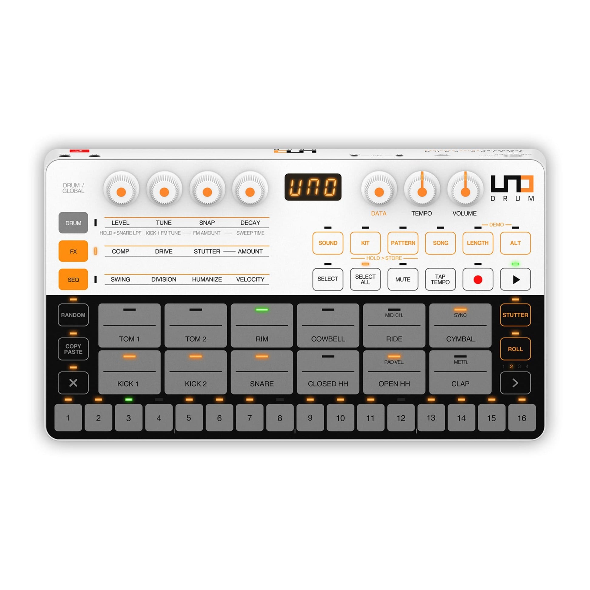 IK Multimedia UNO Drum Analog Drum Machine Drums and Percussion / Drum Machines and Samplers
