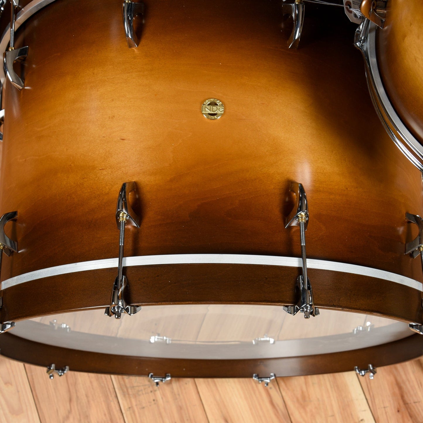 INDe Drum Lab 13/16/22 3pc. Maple Drum Kit Tobacco Burst Satin Lacquer Drums and Percussion / Acoustic Drums / Full Acoustic Kits