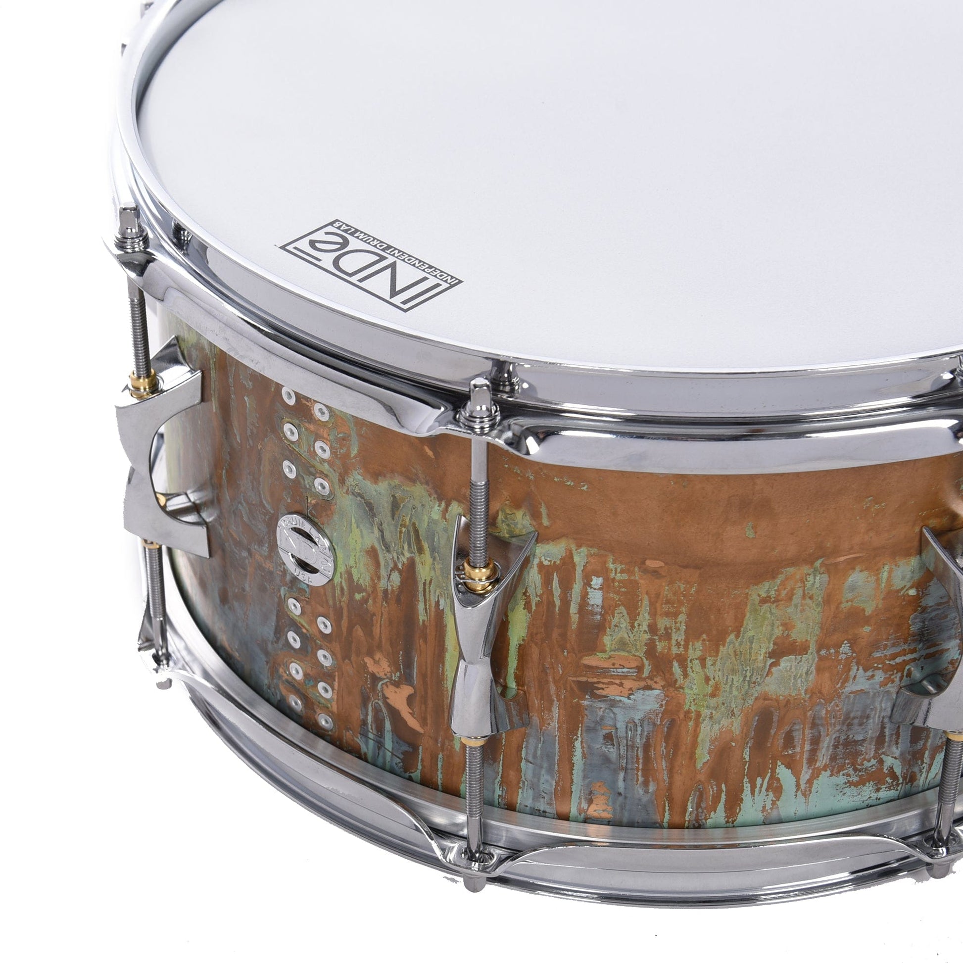 INDe Drum Lab 6.5x13 Kalamazoo Series Oxidized Bronze Snare Drum Drums and Percussion / Acoustic Drums / Snare
