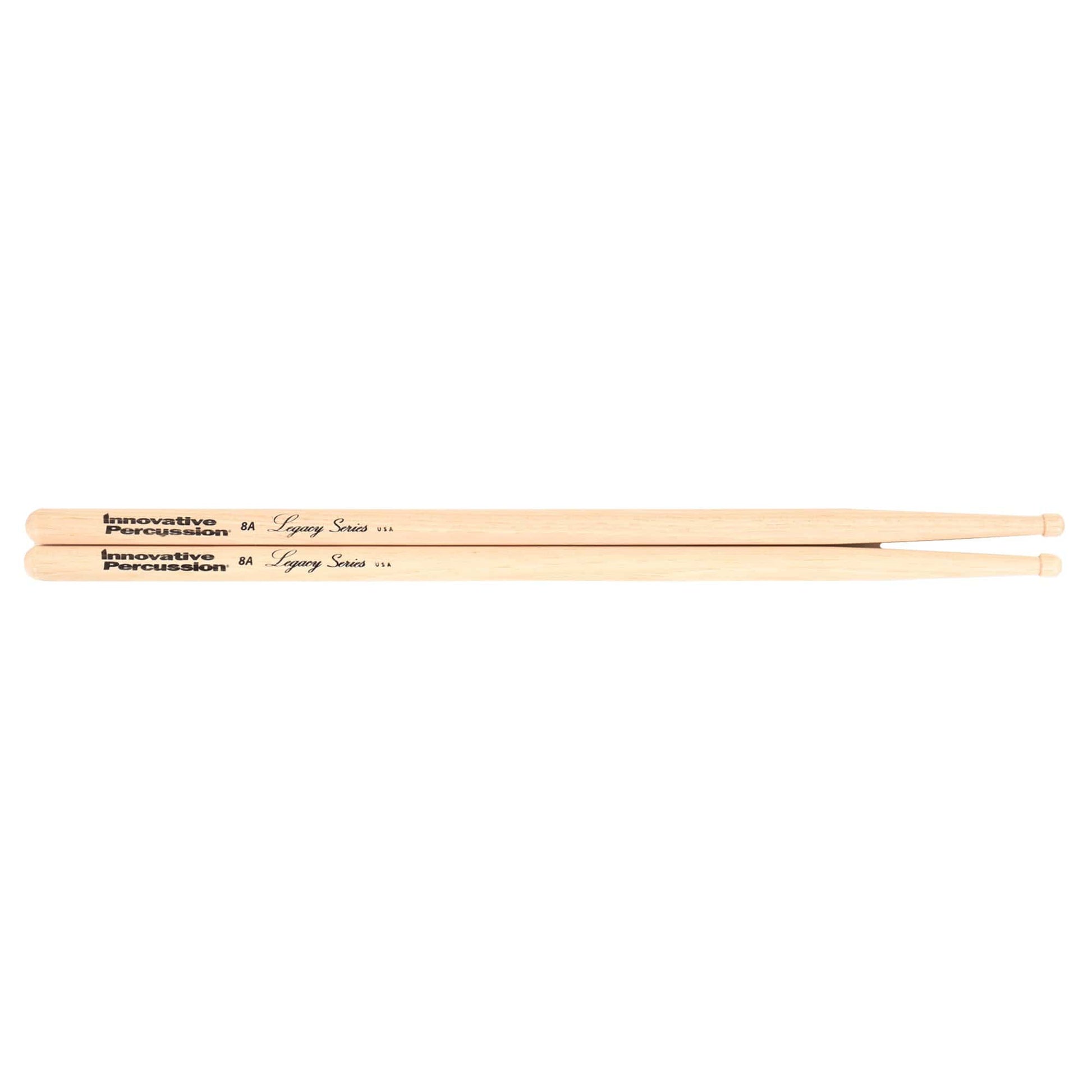 Innovative Percussion Legacy Series 8A Hickory Wood Tip Drum Sticks Drums and Percussion / Parts and Accessories / Drum Sticks and Mallets