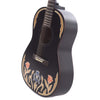 Iris Limited Edition OG Black Hand Painted by Sarah Ryan Acoustic Guitars / Concert