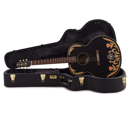 Iris Limited Edition ND-200 Jumbo Black Hand Painted by Sarah Ryan Acoustic Guitars / Jumbo