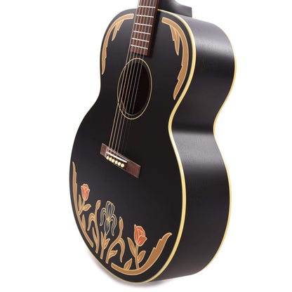 Iris Limited Edition ND-200 Jumbo Black Hand Painted by Sarah Ryan Acoustic Guitars / Jumbo