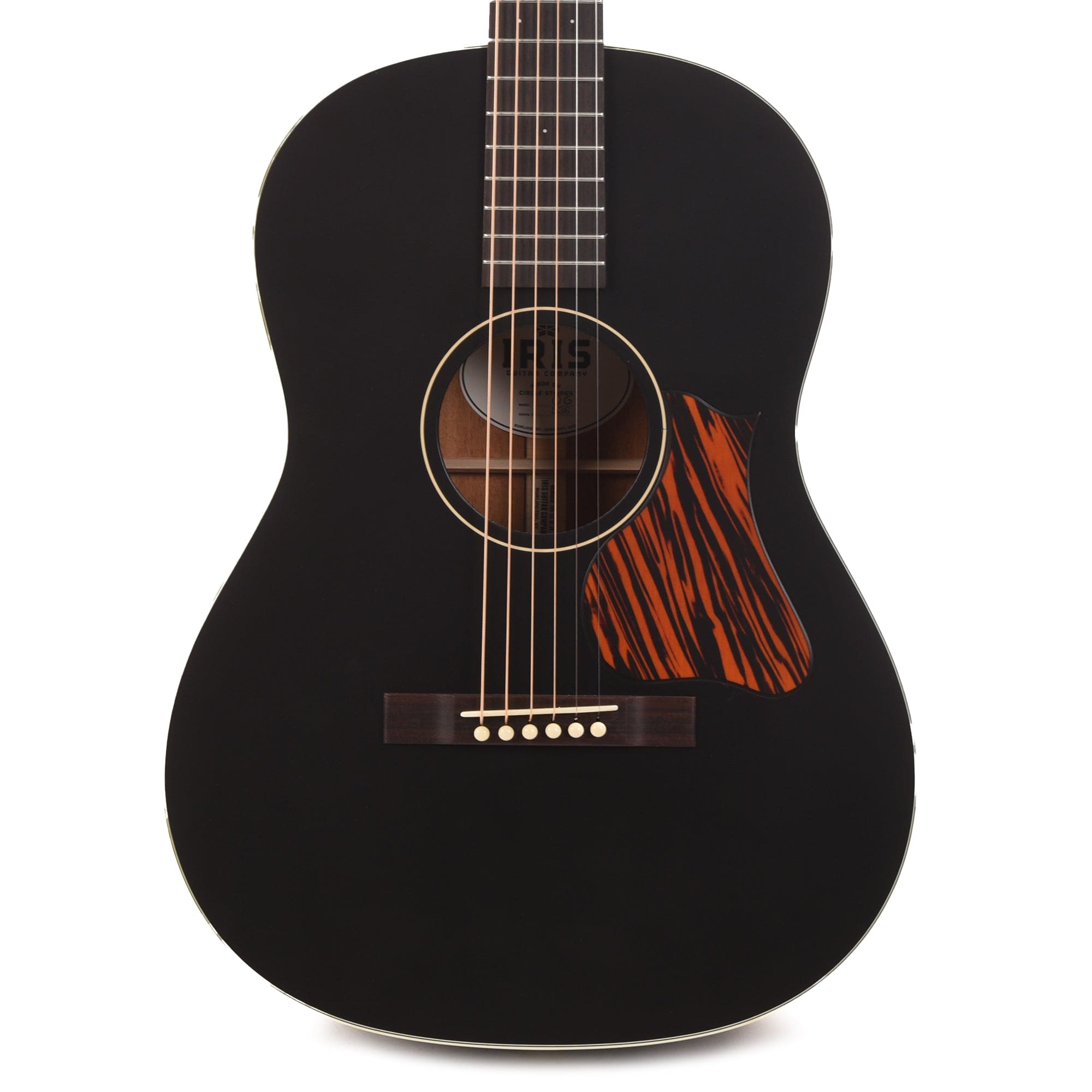 Iris OG 12-Fret Sitka/Mahogany Black Satin Acoustic Guitars / Parlor