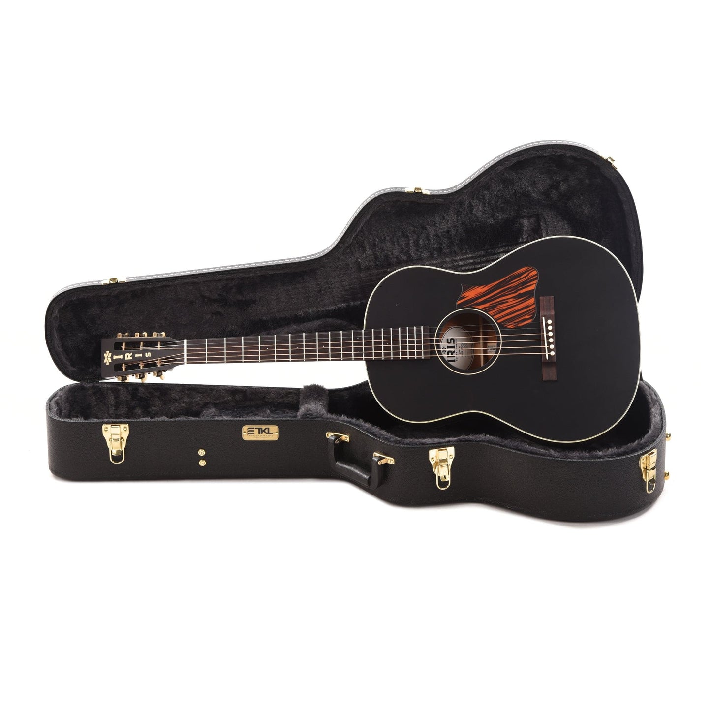 Iris OG 12-Fret Sitka/Mahogany Black Satin Acoustic Guitars / Parlor