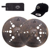 Istanbul Agop 17/19" Xist Dark Ion Crash Cymbal Set w/CDE Logo Hat & Stick Bag Drums and Percussion / Cymbals / Crash