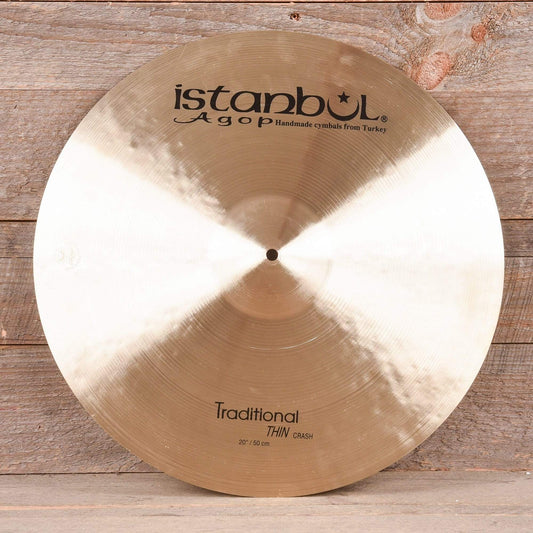 Istanbul Agop 20" Traditional Thin Crash Cymbal Drums and Percussion / Cymbals / Crash