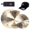Istanbul Agop 14/20/22" Xist Cymbal Set Natural w/CDE Logo Hat & Stick Bag Drums and Percussion / Cymbals / Hi-Hats