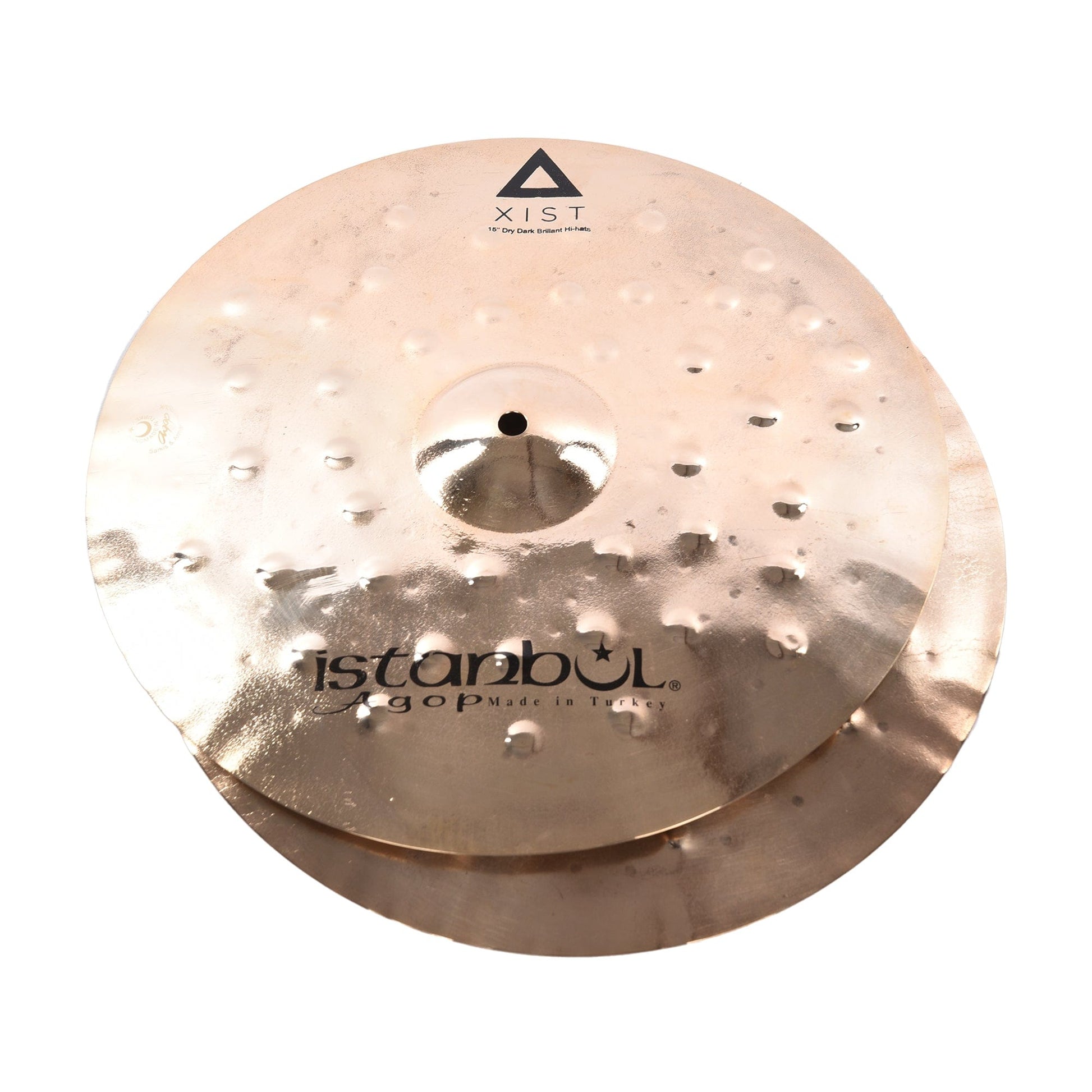 Istanbul Agop 15" Xist Dry Dark Brilliant Hi-Hat Pair Drums and Percussion / Cymbals / Hi-Hats
