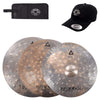 Istanbul Agop 17/19/20" Xist Dry Dark Cymbal Set w/CDE Logo Hat & Stick Bag Drums and Percussion / Cymbals / Hi-Hats